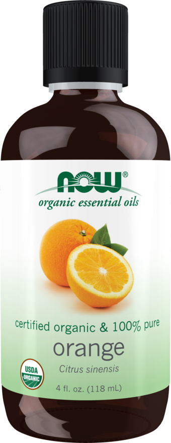 Image of NOW Organic ORANGE OIL (Citrus Sinensis) 118ml