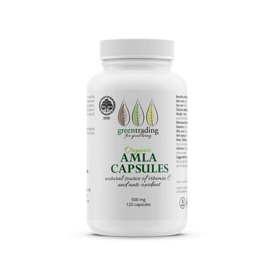 Organic Amla 120 Veggie Capsules 500mg-Green Trading-Matakana Pharmacy