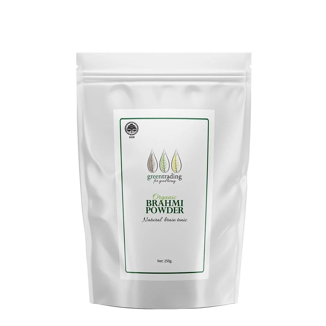 Organic Brahmi Powder 250g-Green Trading-Matakana Pharmacy