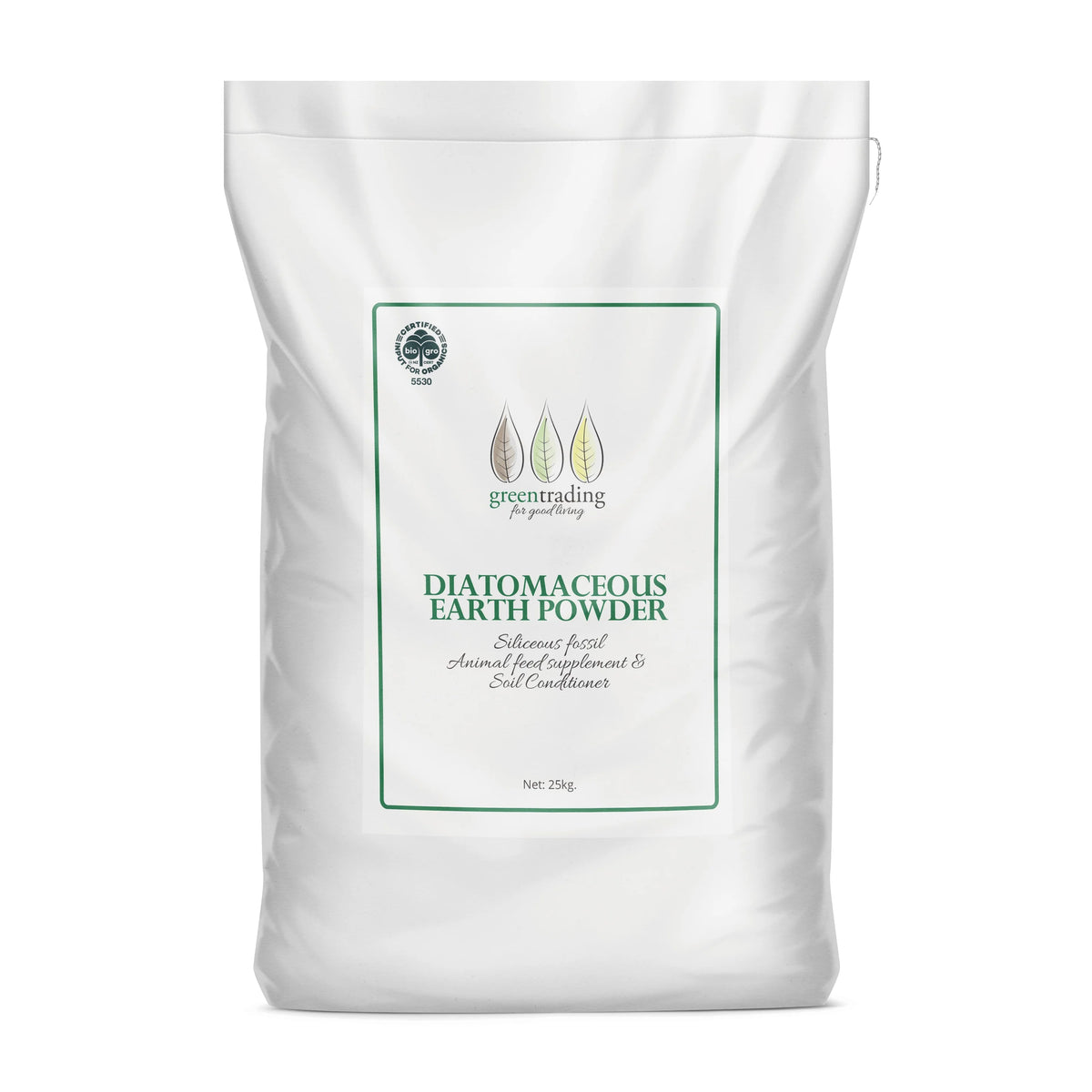 Organic Diatomaceous Earth Powder 25kg-Green Trading-Matakana Pharmacy