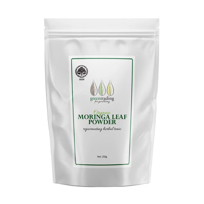 Organic Moringa Leaf Powder 250g-Green Trading-Matakana Pharmacy