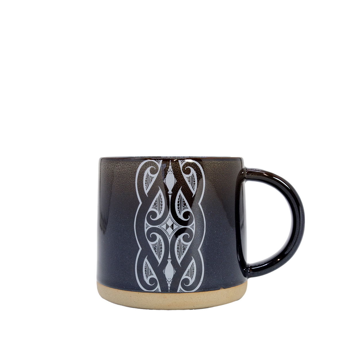 Glazed Ceramic Mug Miriama Grace-Smith Black-Matakana Pharmacy