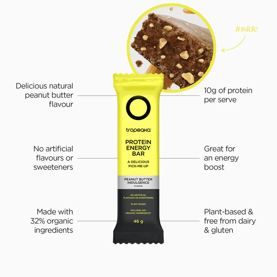Protein Energy Bar Peanut Butter Single Bar-Tropeaka-Matakana Pharmacy