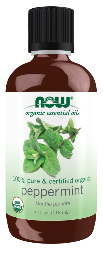 Image of NOW ORGANIC PEPPERMINT OIL (Mentha Piperita) 118ml