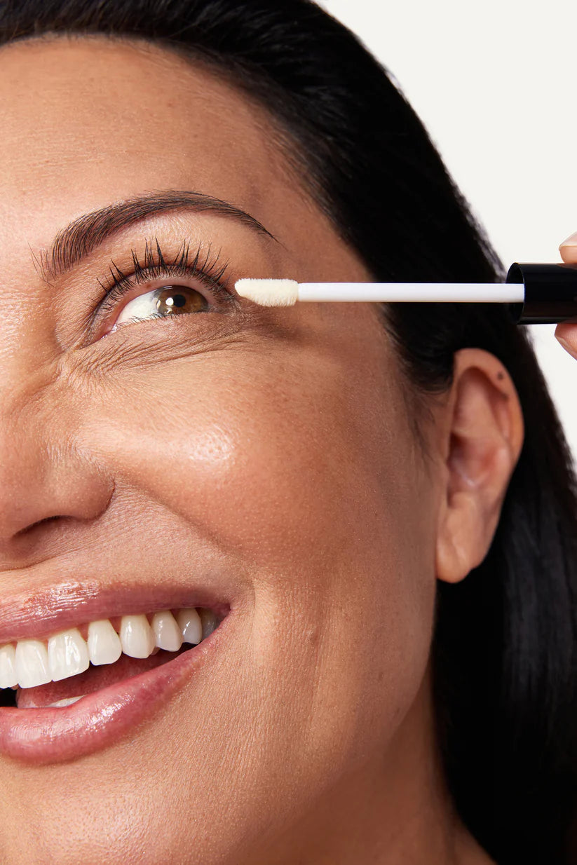 Image of Boost Lab lash and brown serum on face