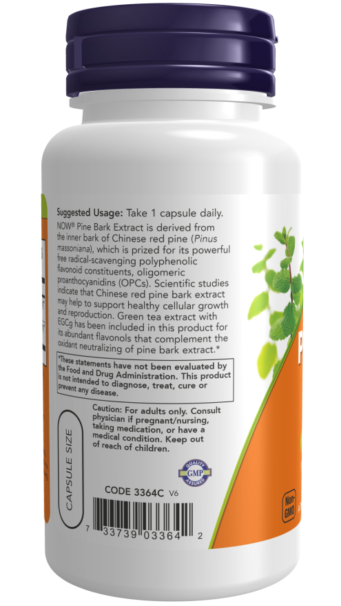 Image of Pine Bark Extract 240mg 90vcaps suggested usage