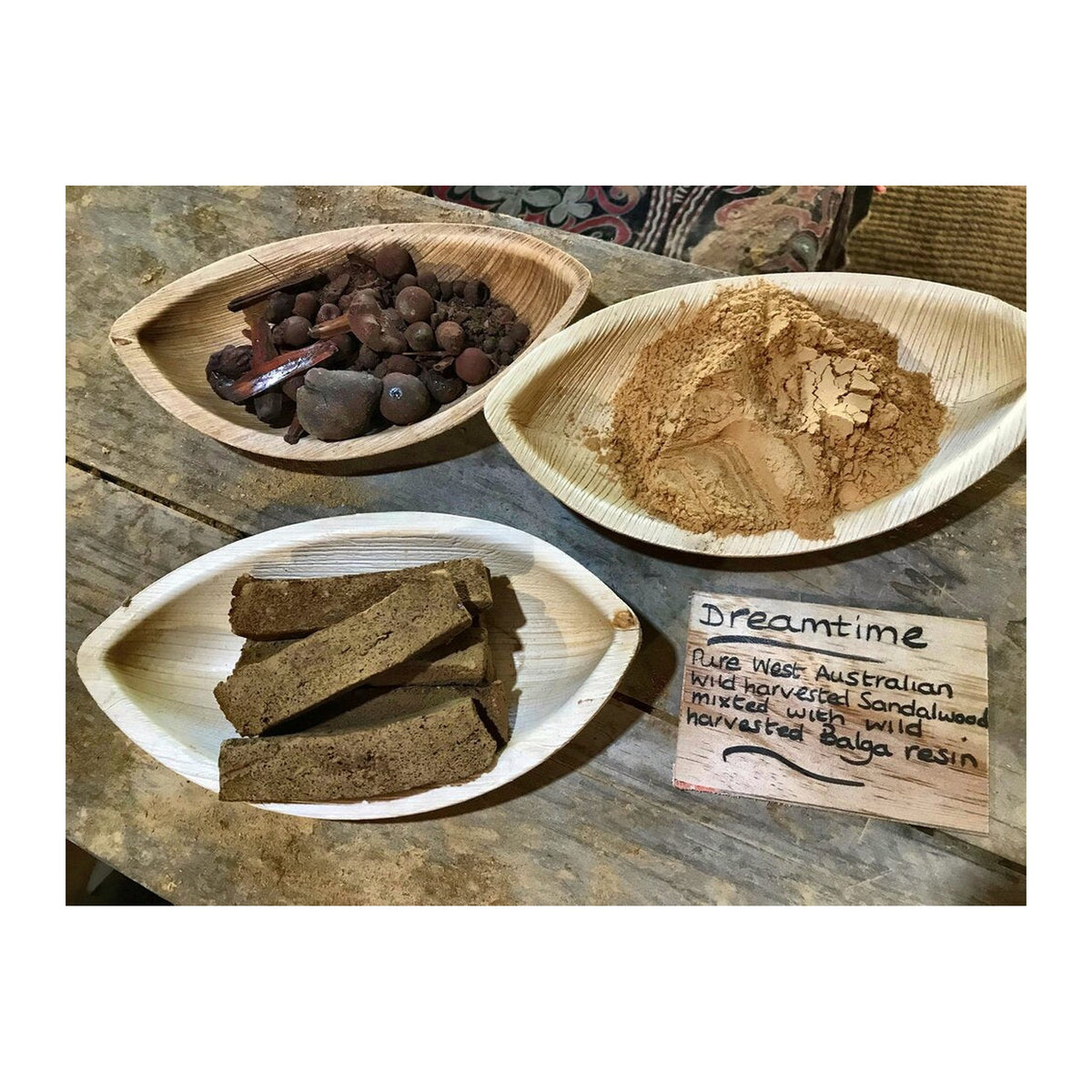 Dreamtime Incense Planks - Sandalwood & Balga detail