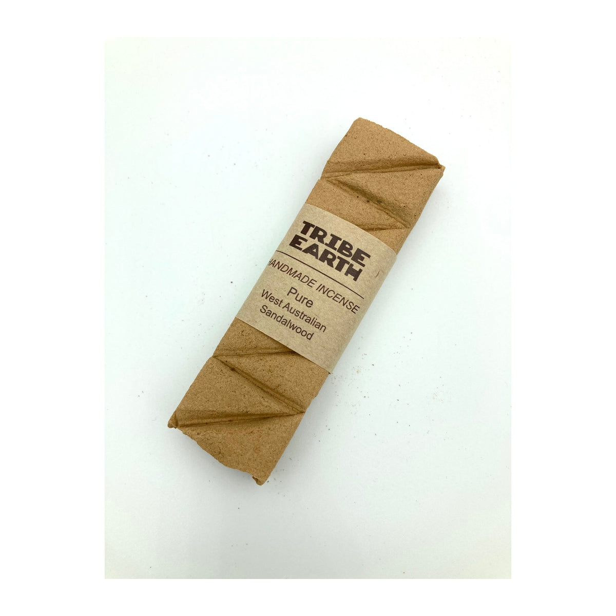 Pure Sandalwood Incense Planks in its paper sleeve packaging