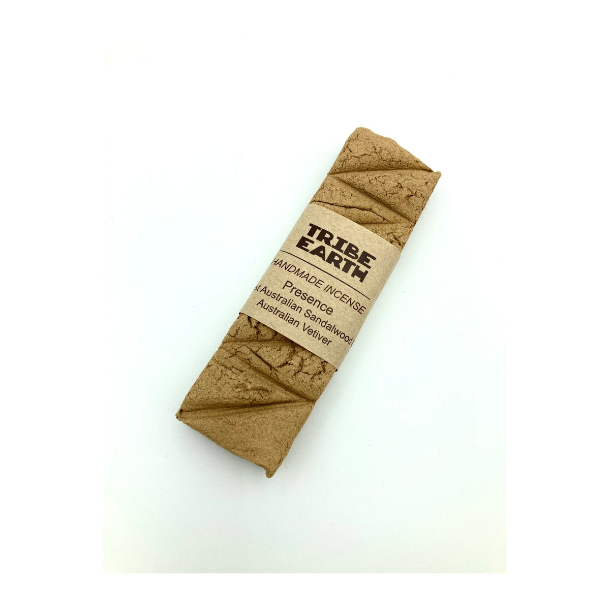Presence Incense Planks - Sandalwood & Australian Vetiver in its paper sleeve packaging