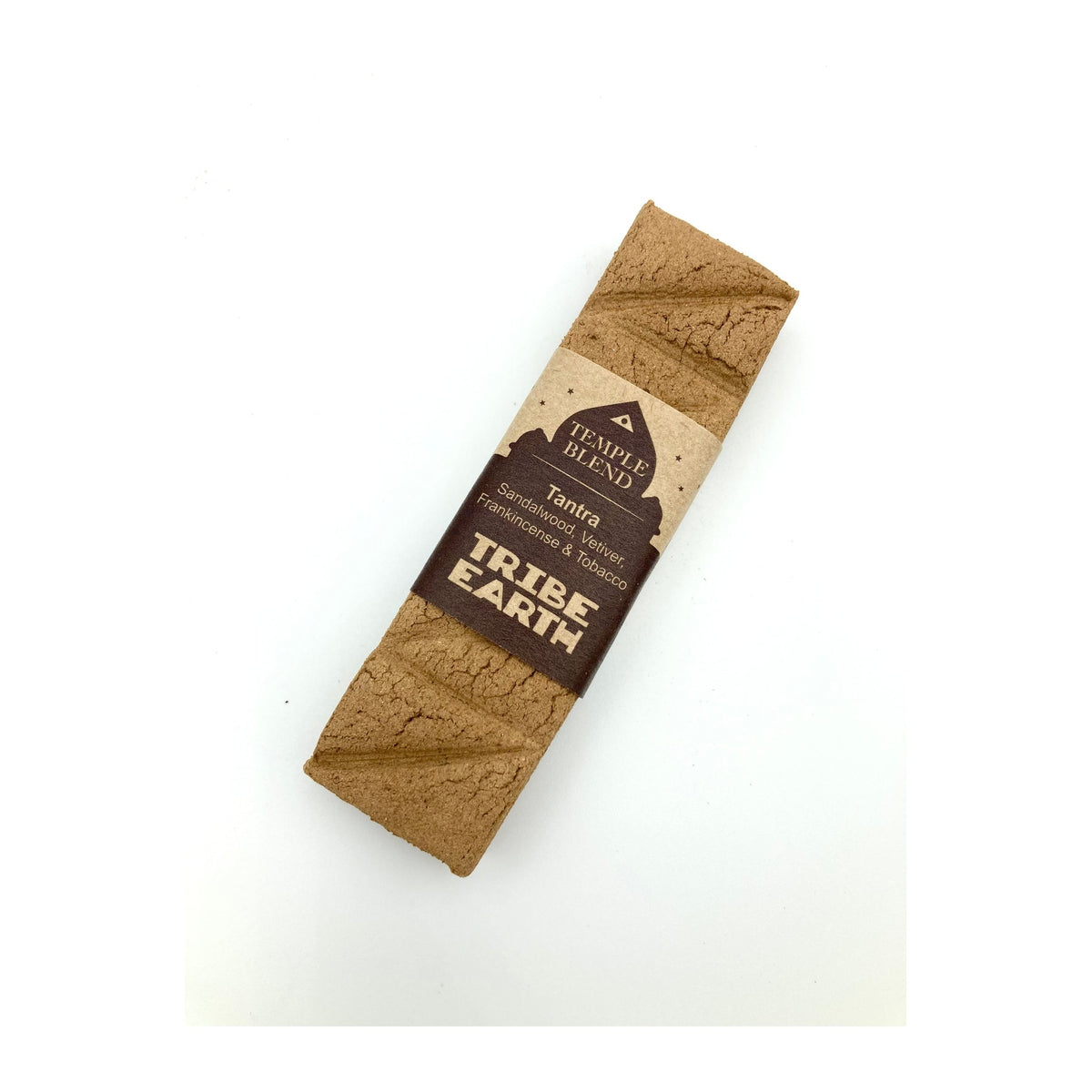 Tantra Incense Planks - Sandalwood, Vetiver, Frankincense & Tobacco in its paper sleeve packaging