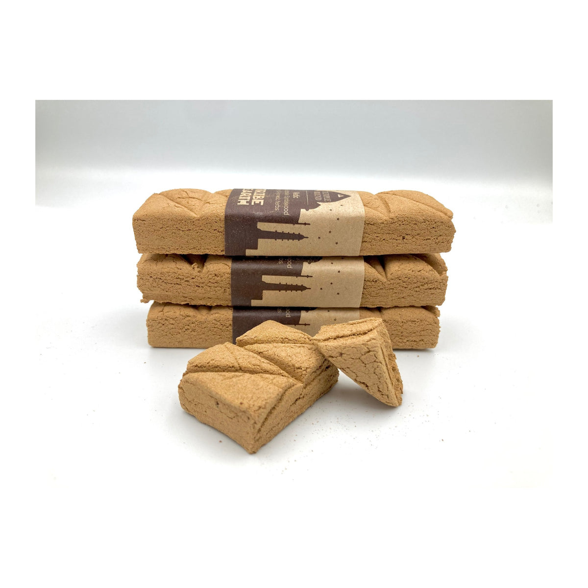 Vedic Incense Planks - Sandalwood, Vetiver & Ayurvedic Herbs incense planks unwrapped, showing the pressed plant material