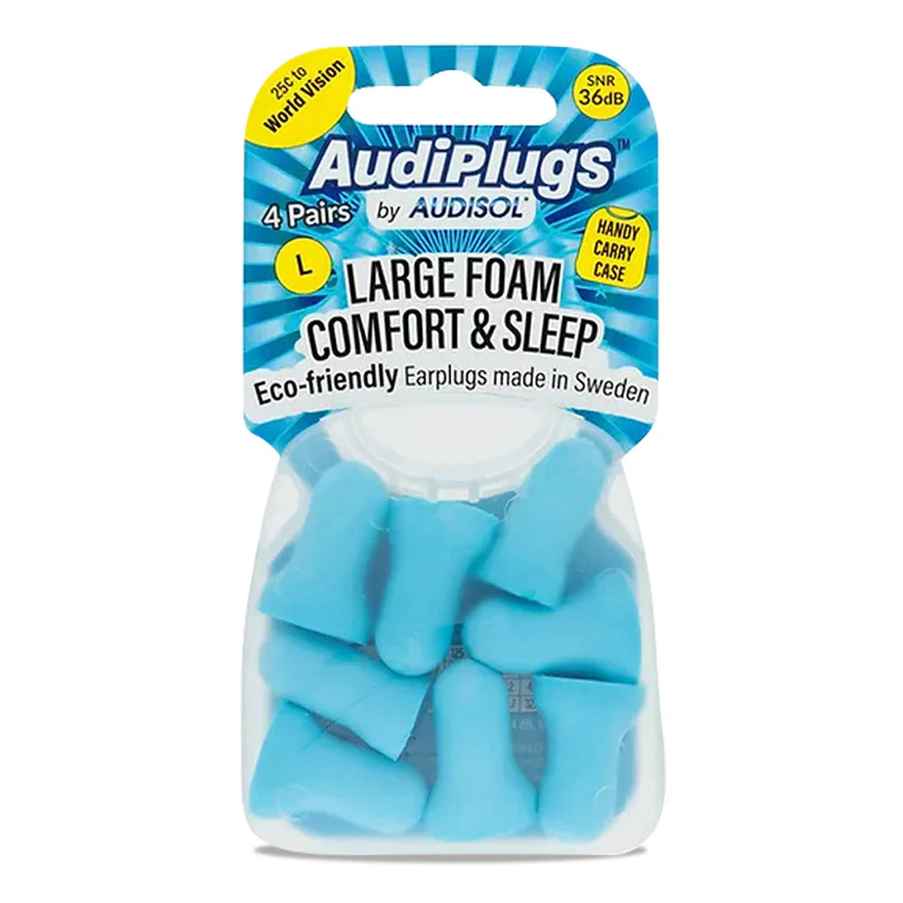 Large Foam Comfort & Sleep | Earplugs-Audisol-Matakana Pharmacy
