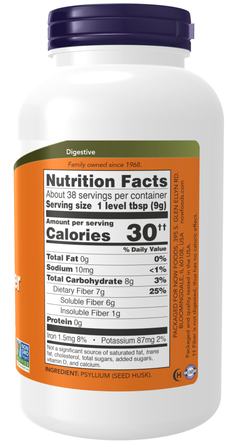 Image of Psyllium Husk Powder 340g nutrition facts