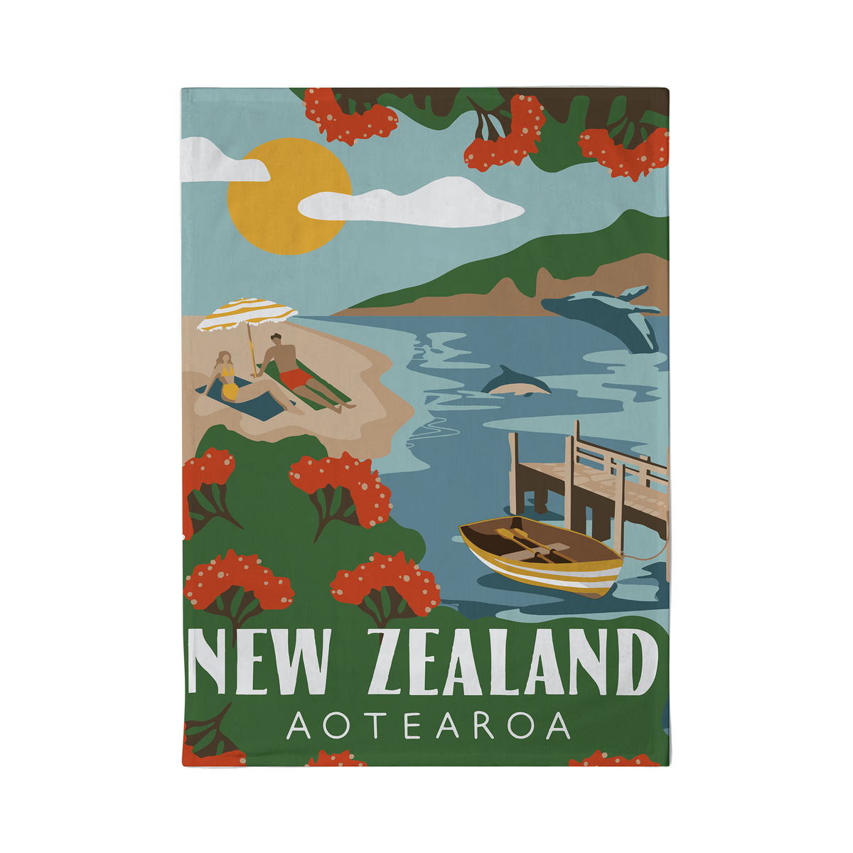 Tea Towel 51x70cm Northern Beach