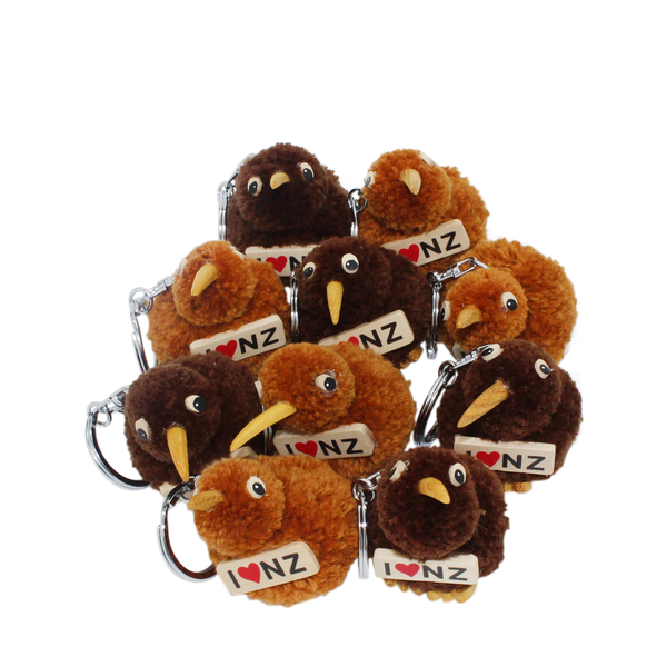 I Love NZ Kiwi Keyrings