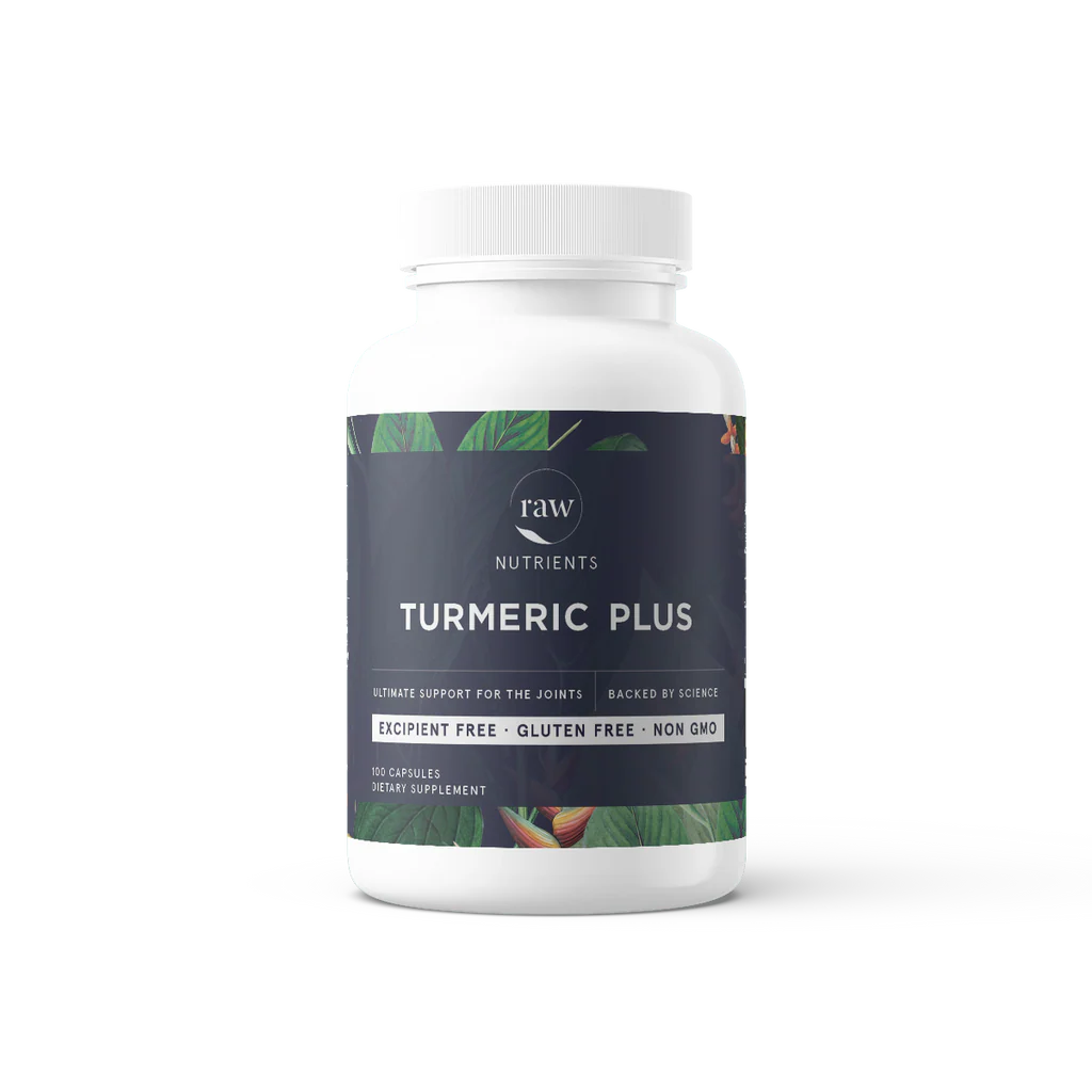Turmeric Plus 100 Capsules-Raw Nutrients-Matakana Pharmacy