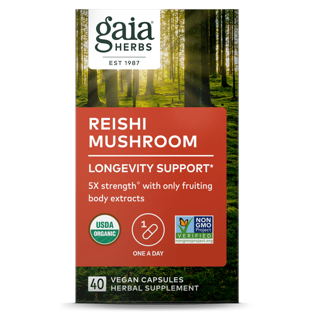 Gaia Herbs Reishi Mushroom, product photo