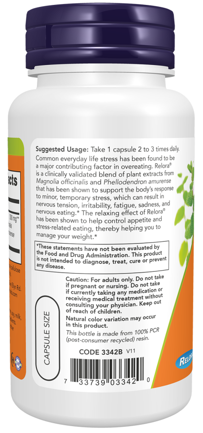 Image of Relora suggested usage