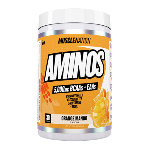 Aminos Orange Mango 300g-MuscleNation-Matakana Pharmacy