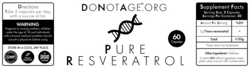 Pure Resveratrol 60 Caps-Matakana Pharmacy