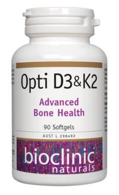 Opti D3 & K2 90 Caps-BioClinic Naturals-Matakana Pharmacy