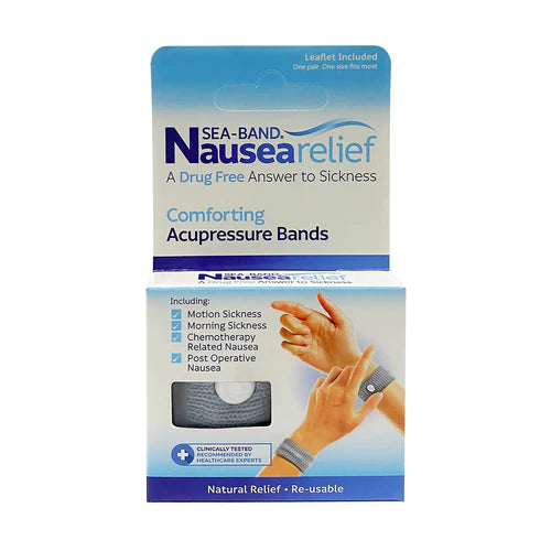 Image of seaband acupressure bands grey