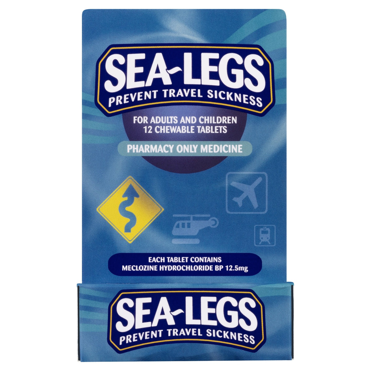 Sea-Legs Prevent Travel Sickness, 12 chewable tablets, pharmacy only medicine