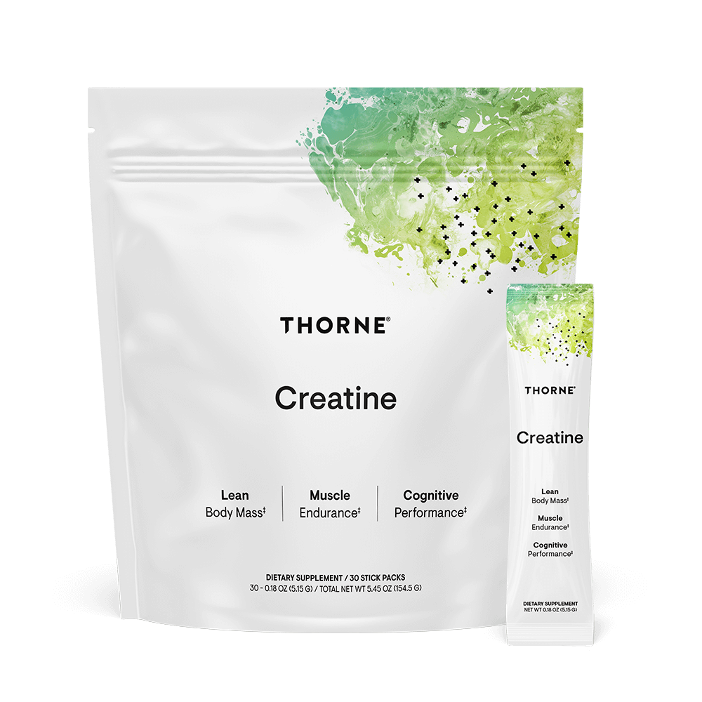 Creatine Unflavoured Travel Pack 30 Sticks-Thorne-Matakana Pharmacy