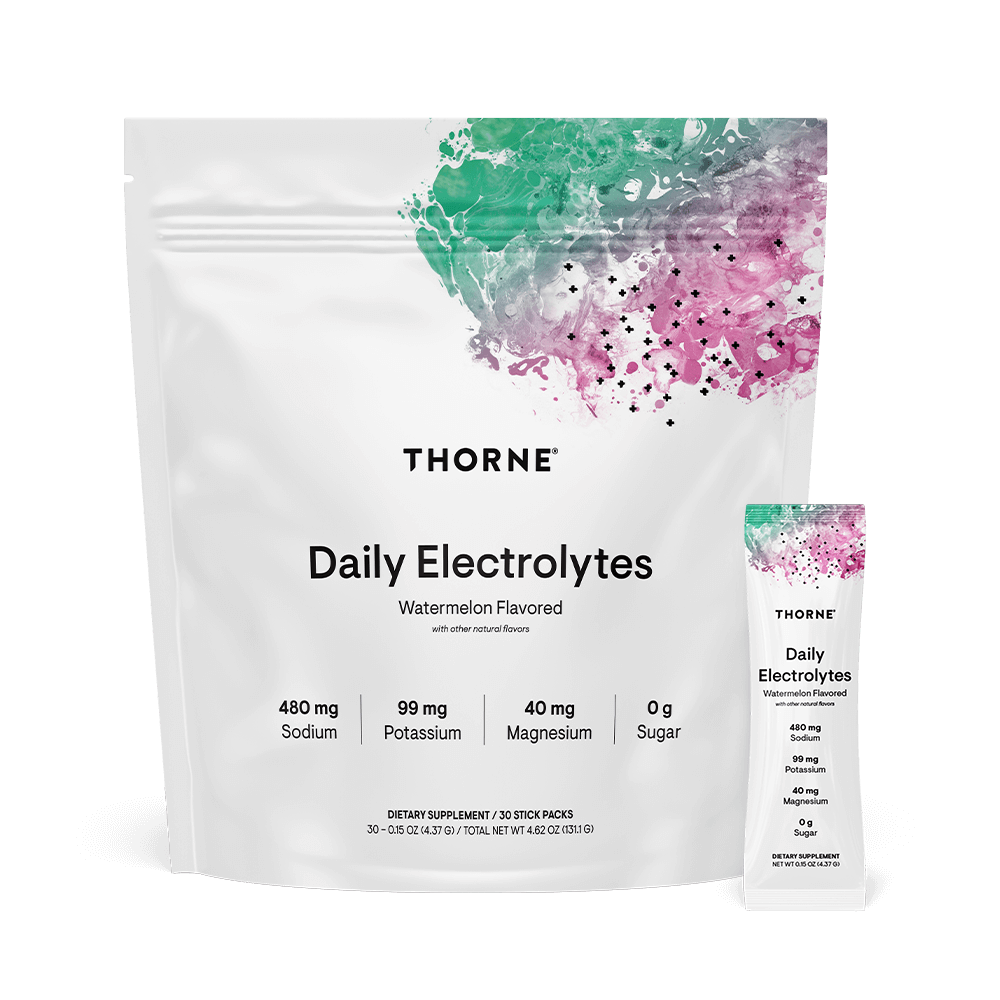 Daily Electrolytes Watermelon 30 x Stick Sachets-Thorne-Matakana Pharmacy