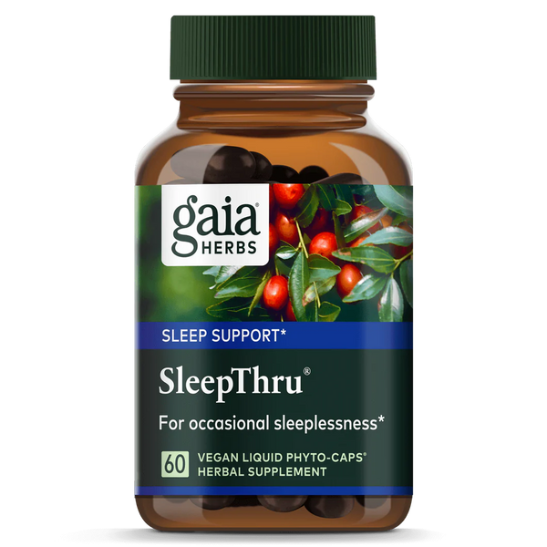 Gaia Herbs SleepThru, front of pack