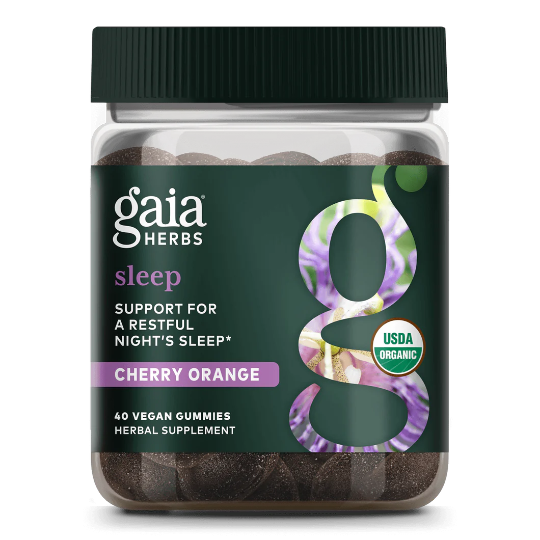 Gaia Herbs Sleep Gummies, front of pack