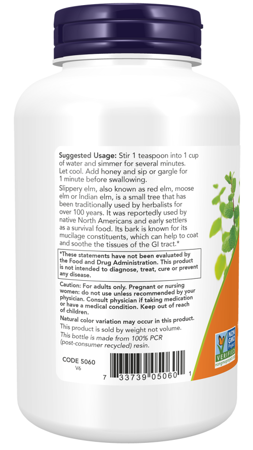 Image of Slippery Elm Powder 113g suggested usage