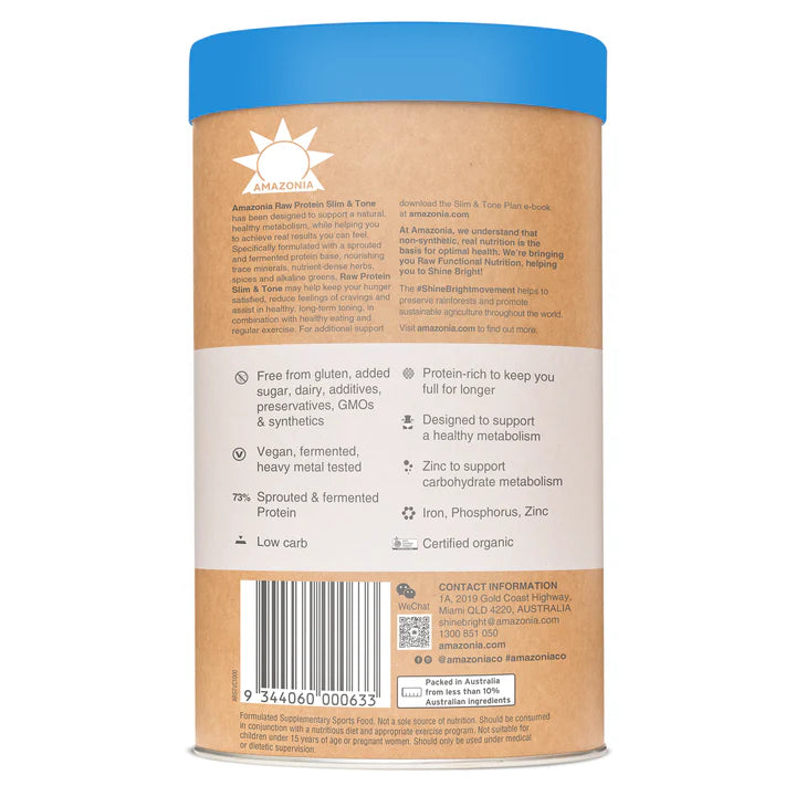 Image of Raw Protein Slim & Tone Vanilla Cinnamon information
