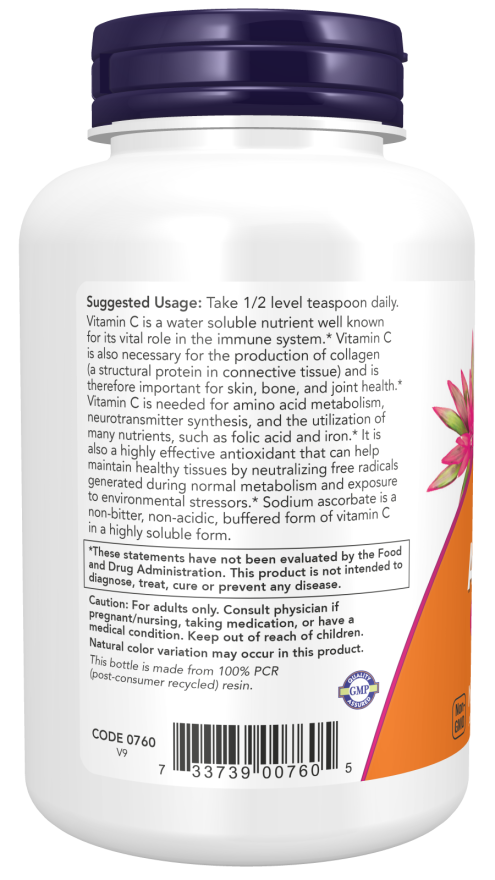Image of Sodium Ascorbate Powder 1361g suggested usage