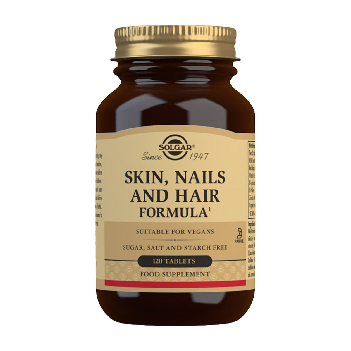 Solgar Skin, Nails and Hair Formula, 120 tablets, front of pack