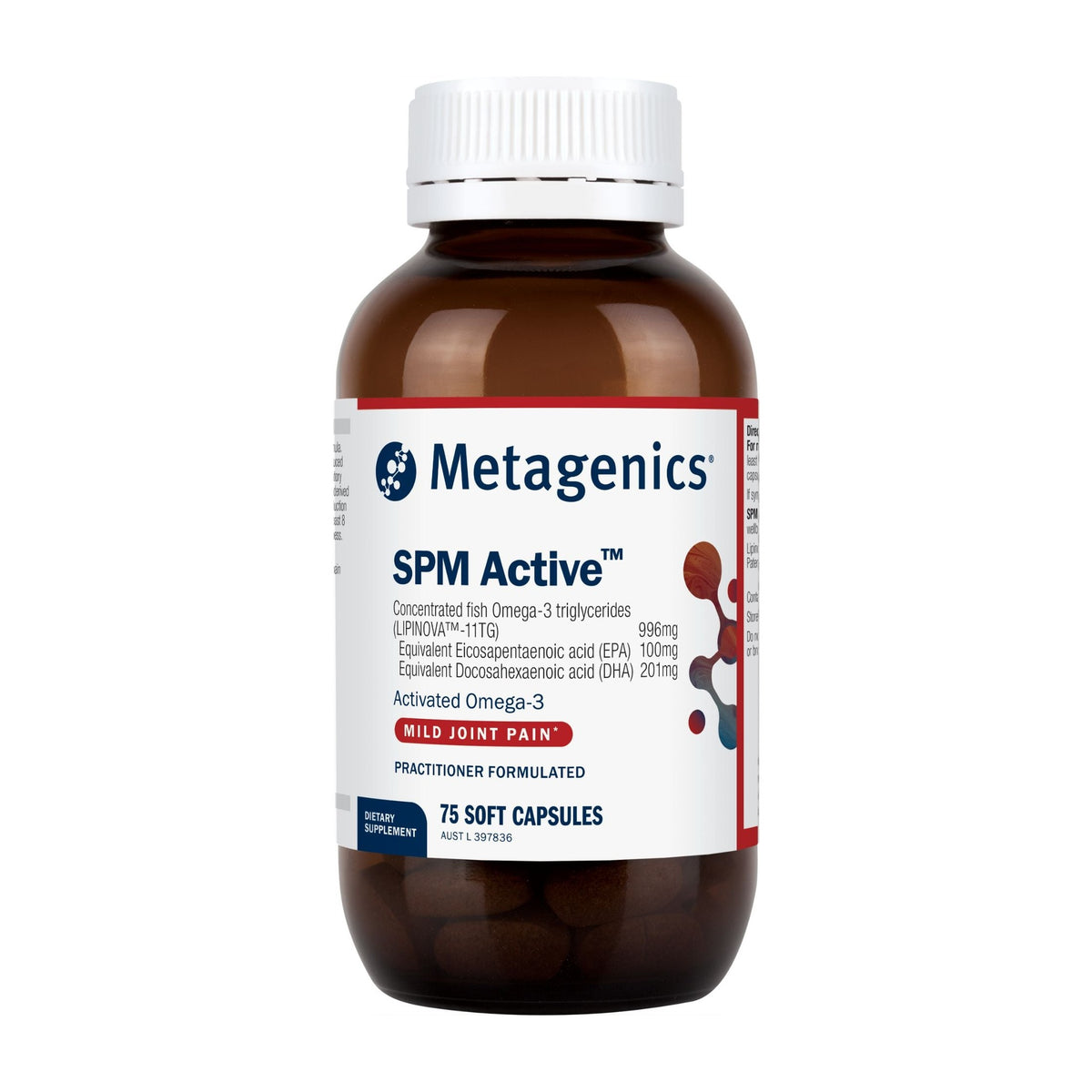 Metagenics SPM Active, 75 soft capsules, front of pack