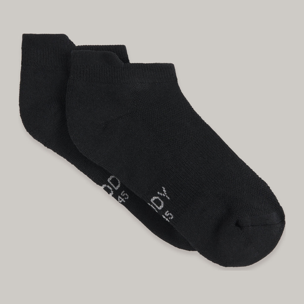 Sport Ankle Socks in black, Boody organically grown bamboo