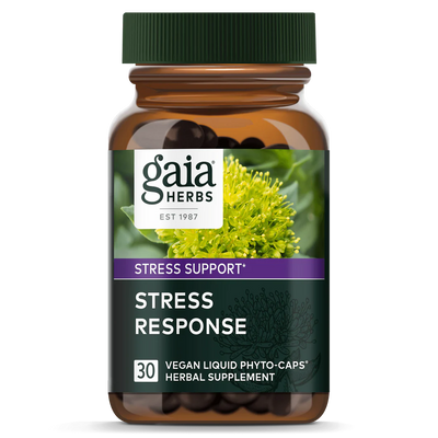 Gaia Herbs Stress Response, front of pack