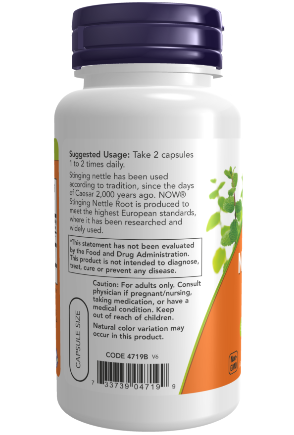 Image of Stinging Nettle Root Extract 250mg 90vcaps suggested usage