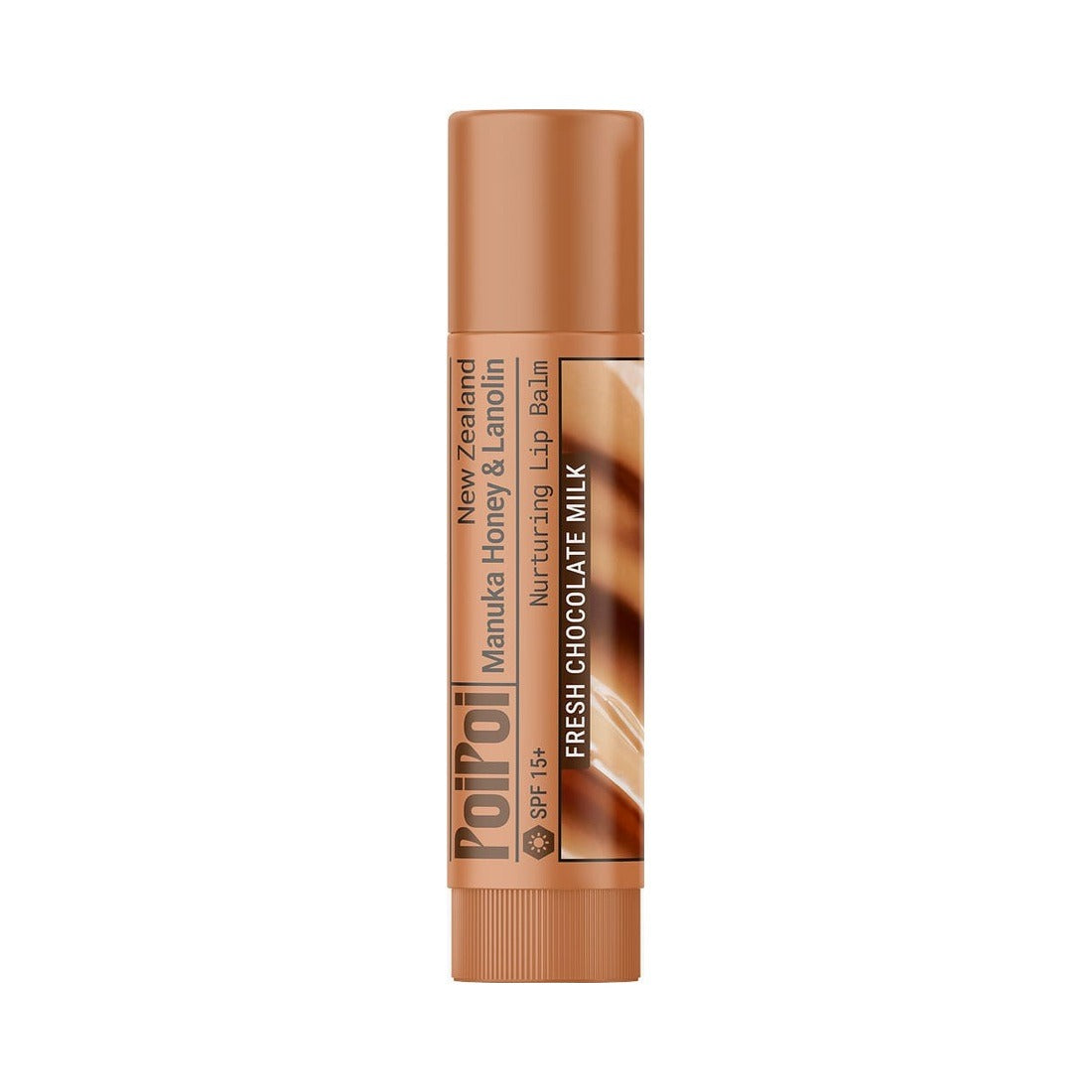 PoiPoi Fresh Chocolate Milk manuka honey and lanolin lip balm stick, 4g