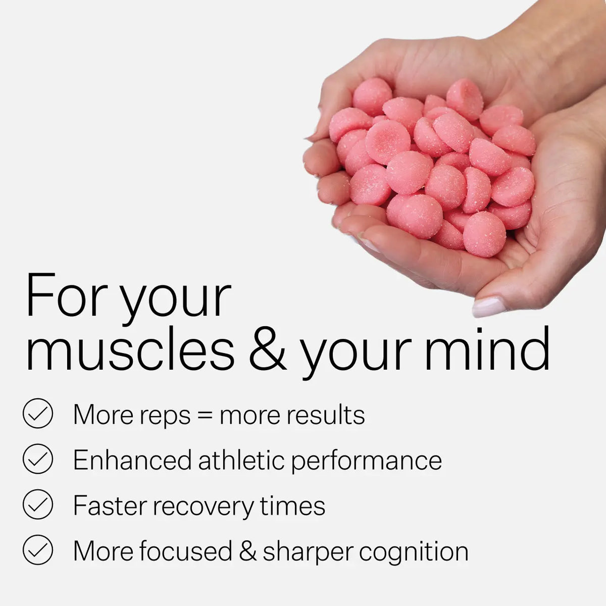Creatine Monohydrate Gummies Strawberry 120-Push Gummies-Matakana Pharmacy