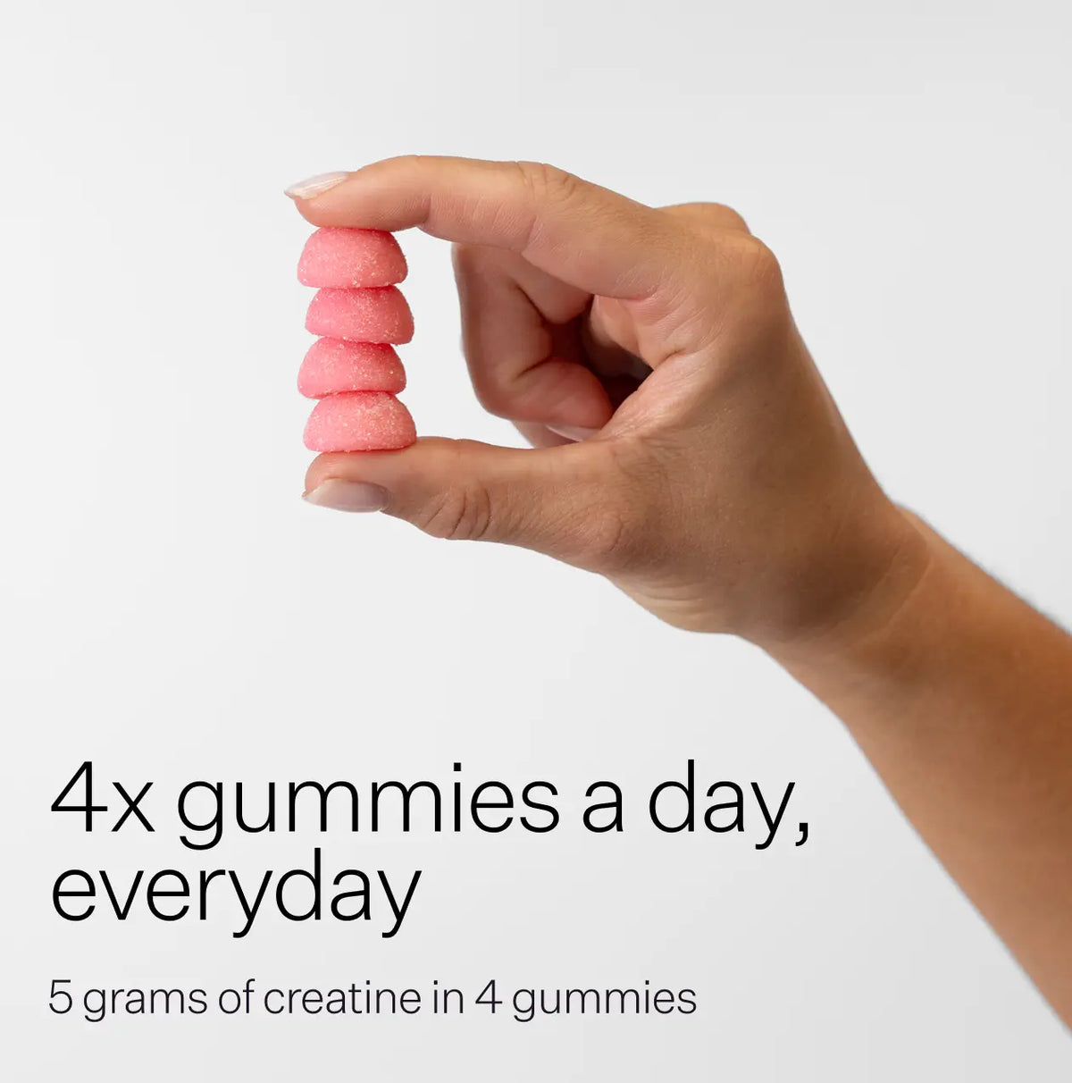 Creatine Monohydrate Gummies Strawberry 120-Push Gummies-Matakana Pharmacy