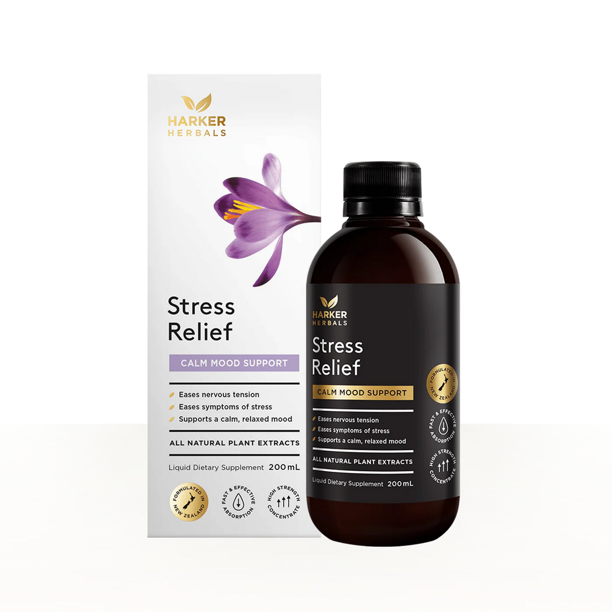 Stress Relief 200ml-Harker Herbals-Matakana Pharmacy