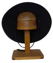 surfn hat with black solid print