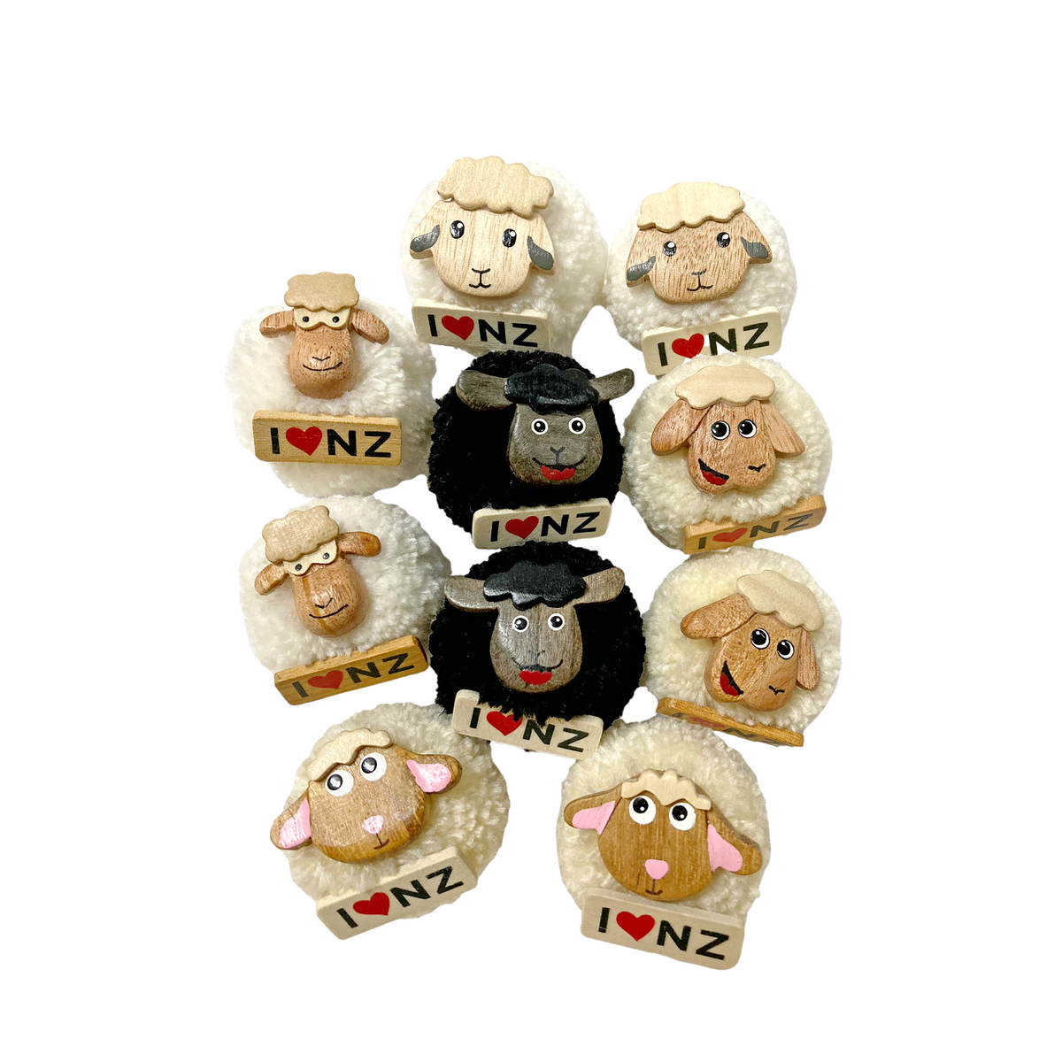 I Love NZ Sheep Magnet