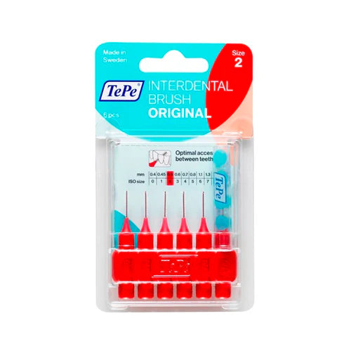Tepe T/B I/dental 6pk Red 0.5mm-Matakana Pharmacy