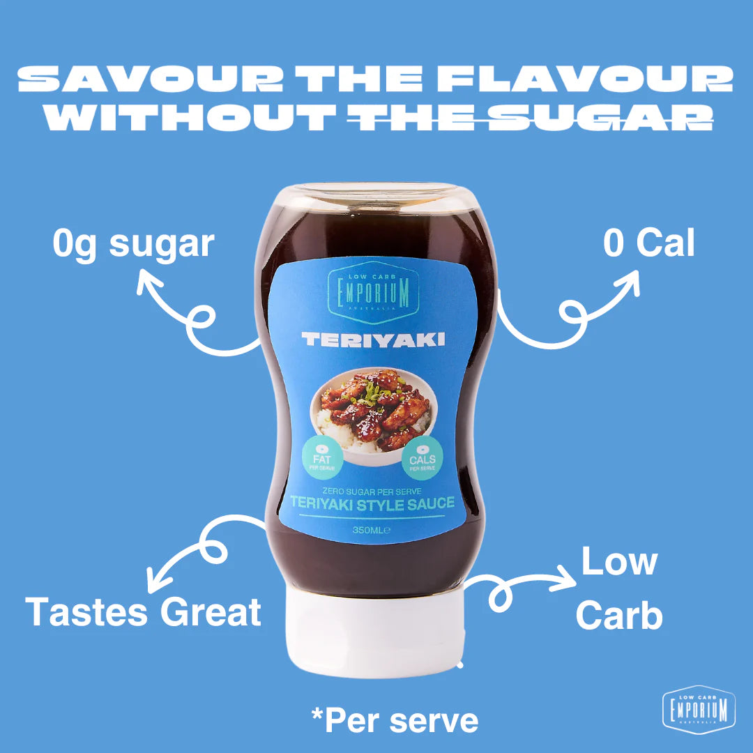 No Added Sugar Teriyaki Sauce 350ml-Low Carb Emporium-Matakana Pharmacy