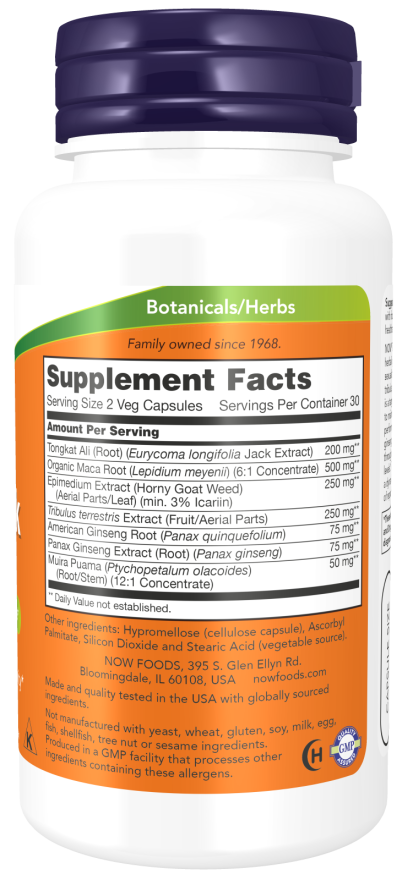 Image of TestoJack 200mg 60vcaps supplement facts