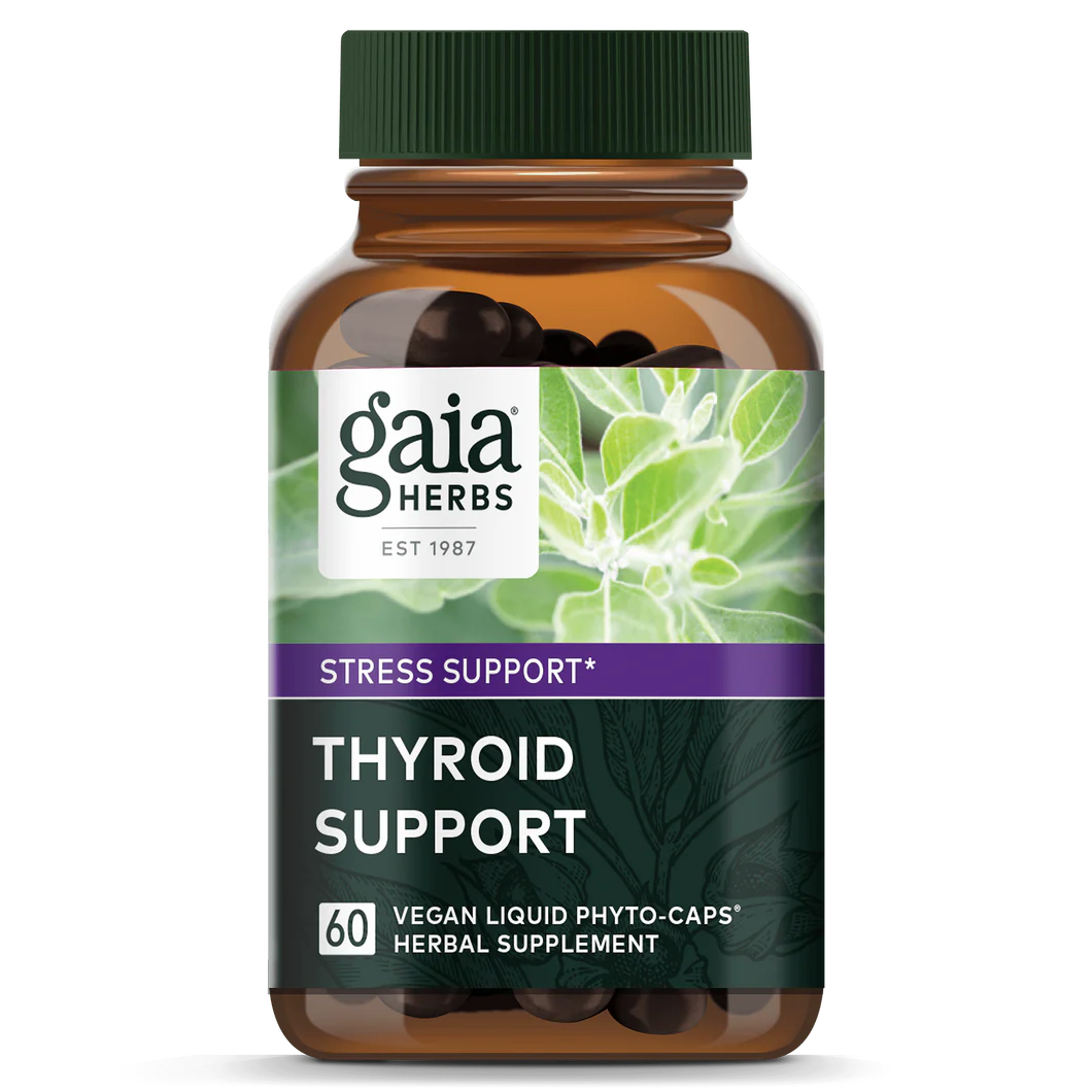 Gaia Herbs Thyroid Support, front of pack