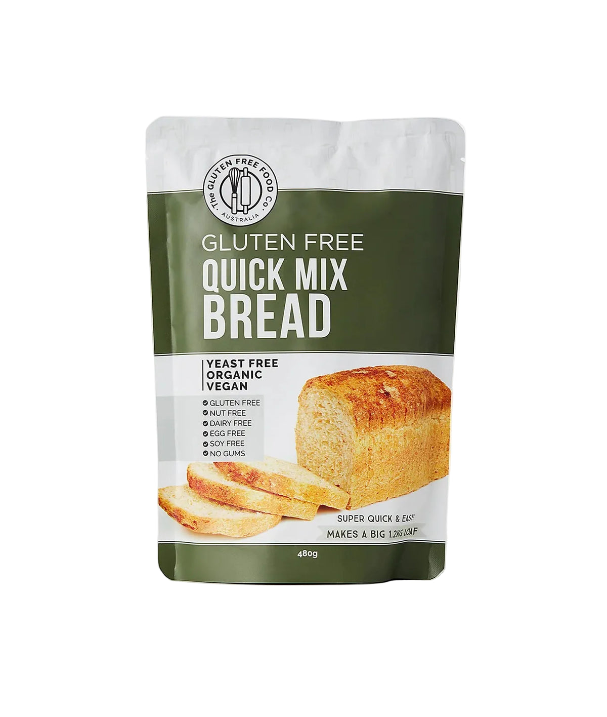 Quick Mix Bread Mix 480g-The Gluten Free Food Co.-Matakana Pharmacy